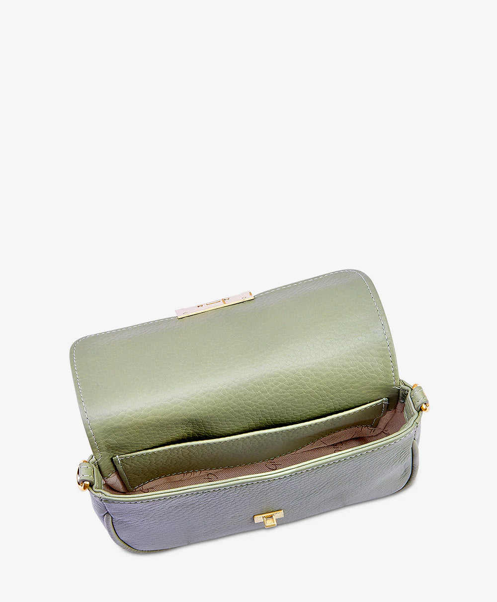 Pebble Grain Flap Lock Belt Bag 3-in-1 Adjustable Crossbody Strap