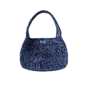 Soft Plush Velvet Hobo Bag With Integrated Single Shoulder Handle